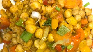 CHICKPEA STIR FRY WITH VEGETABLES Gluten free  Vegan Recipe [upl. by Yerkovich308]