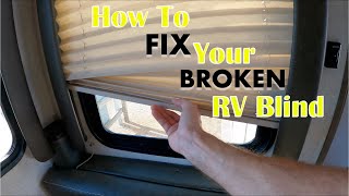 How To Fix Your Broken RV DayNight Shade Blind [upl. by Nodnrb]