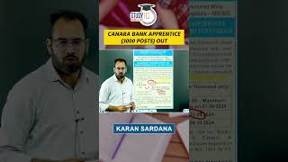 Canara Bank Apprentice Short Notification Out bankexam canarabank shorts [upl. by Hiett]