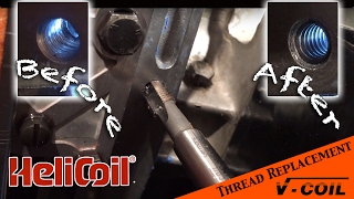 Fixing a broken bolt thread in the transmission  HeliCoil VCoil  JEEP Wrangler YJ  Ep 13 [upl. by Martelle]