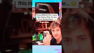 NINJA CALLS EPIC GAMES 😱 fypシ゚viral CLIPS FUNNY SHORTS [upl. by Midis]