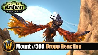 Mount 500 Drop Reaction  Rukhmar World Boss Mount [upl. by Gone]