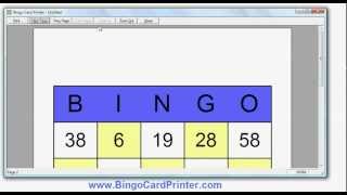 Numbers Bingo Cards  how to create with the Bingo Card Maker by BingoCardPrintercom [upl. by Kutzer]