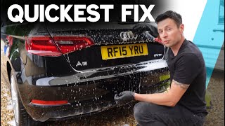 how to remove water spots from Your Car Badges in Seconds [upl. by Aicinad963]