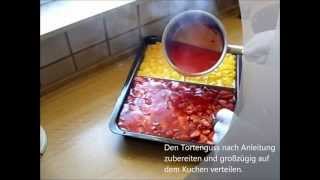 Erdbeerkuchen  Strawberry Cake  saftig und lecker  Schritt für Schritt Videoanleitung [upl. by Dorian]