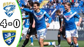 Brescia vs Frosinone 40 Highlights  Serie B Italia 2024 eFootball [upl. by Ynnavoig]