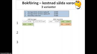 Periodisering varukostnad [upl. by Kauslick]