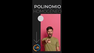 Ejercicio con un Polinomio homogéneo 🤔🔢 Muy facil shorts [upl. by Moir567]