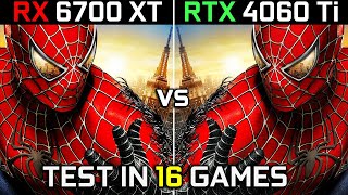 RX 6700 XT vs RTX 4060 Ti  Test in 16 Games  1080p  1440p  The Ultimate Comparison  2023 [upl. by Zennas162]