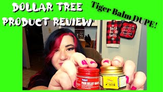 DOLLAR TREE Product Review  Tiger Balm vs Corrlite  2020 [upl. by Inad18]