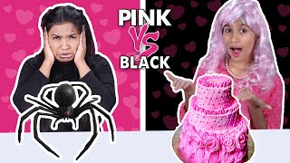 Funniest Pink Vs Black Challenge  Paris Lifestyle [upl. by Gav]