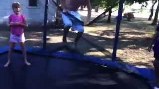 Epic trampoline net FAIL [upl. by Elizabeth473]