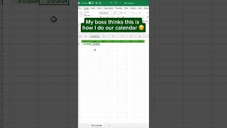 Create a 2024 Excel Calendar in SECONDS [upl. by Anassor777]