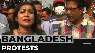 Tens of thousands rally in Bangladesh to demand new elections [upl. by Elleved]