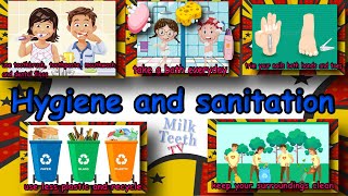 Basic Personal Hygiene and Sanitation Rules with Pictures  Importance of Hygiene and Grooming [upl. by Arias]