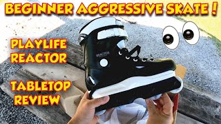 Playlife Reactor Aggressive Inline Skate Review  Best Beginner Aggressive Inline Skate [upl. by Biddick]