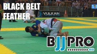 Rio BJJ Pro 2014  Black belt adult Feather weight Final [upl. by Nyrhtac]