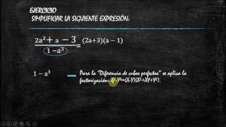 Factorización y simplificación de expresiones algebraicas [upl. by Nnaitsirhc]