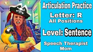 Practice your quotRquot sound SENTENCE Level All positions initial medial amp final Articulation Drill [upl. by Amitaf]