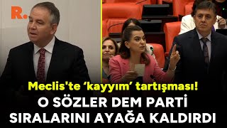 AK Partili vekilin kayyım sözleri DEM Parti sıralarını ayağa kaldırdı [upl. by Judon]