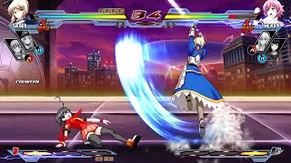 SABER vs HEART Hardest Difficulty Nitroplus Blasterz Heroines Infinite Duel PC [upl. by Ahcrop556]