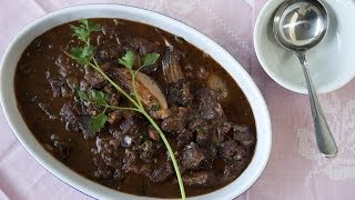 Rezept Boeuf Bourguignon Französischer Rindfleisch Eintopf selber machen [upl. by Odnanreh155]