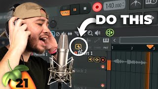 HOW TO RECORD VOCALS in FL Studio 21 in 4 Minutes super easy [upl. by Arriek201]