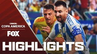 Argentina vs Colombia Highlights  2024 Copa América  Final [upl. by Rolfston]