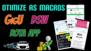 COMO OTIMIZAR OS CALCULOS DE GANHOS  GigU  DSW e ROTA APP [upl. by Giusto414]