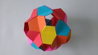 Origami Toys  How to make an origami kusudama little turtle [upl. by Madea480]