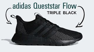 Adidas Questar Flow Review  Triple Black [upl. by Finnegan]