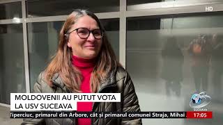 🇲🇩 Alegeri importante pentru moldoveni Peste 1200 de cetățeni au votat la Suceava [upl. by Lesh]