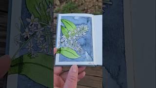 Night Blooming Jasmine Sketchbooks Art Flowers WatercolorArt Jasmine FloralArt painting [upl. by Alleiram]