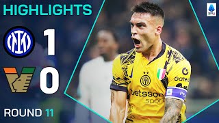 INTERVENEZIA 10  HIGHLIGHTS  Lautaro provides the goods for the Nerazzurri  Serie A 202425 [upl. by Solracsiul]