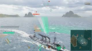 World of Warships  Kitakami 北上 in 1vs1 Brawl  Ohio [upl. by Sanson405]