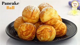 Eggless pancake ball  Danish PANCAKE Aebleskiver Recipe by Tiffin Box  Kids Lunch box idea [upl. by Adierf801]