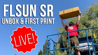 FLSUN Super Racer Delta 3D Printer Unbox amp First Print LIVE [upl. by Mycah]