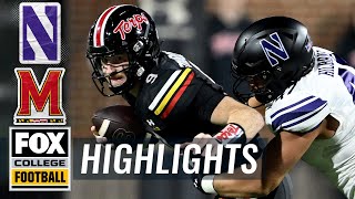 Northwestern Wildcats vs Maryland Terrapins Highlights  FOX College Football [upl. by Trev]