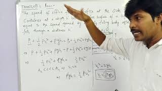 Torricellis law finding speed of efflux through orifice inter physics [upl. by Lawtun]