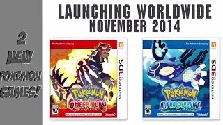 2 New Pokemon Games Pokemon Omega Ruby amp Alpha Sapphire [upl. by Melia]