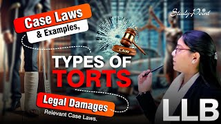 Types of Torts Explained Simply  Legal Damage  Case Laws amp Examples law2024 [upl. by Hanover270]