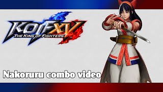 KoF XV Nakoruru combo video [upl. by Retsila]