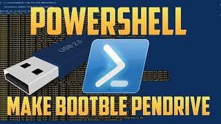 How To Make Bootable Windows 7 Pendrive Using PowerShell [upl. by Gnim]