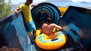 Black Hole Water Slide at Aqua Dream Water Park [upl. by Phillipe]