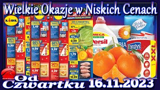 Lidl Nowa Gazetka Promocyjna od Czwartku 16112023 Najlepsze Okazje W Niskich Cenach [upl. by Ayihsa]