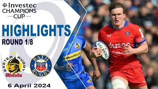 Exeter Chiefs v Bath Rugby  Halftime Highlights  Round 18  Investec Champions Cup 202324 [upl. by Aronle]