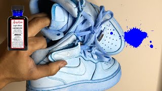 HOW TO DYE YOUR SHOES WITH ANGELUS DYE TUTORIAL MUST WATCH  BYSHAAD [upl. by Zeuqram]