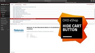 OXID eShop Modul Warenkorb Buttonsteuerung für Produktlisten [upl. by Ayela]