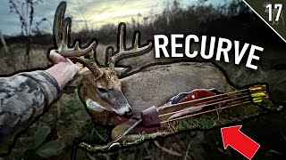 Wisconsin Traditional Bow Hunt  Set Up 80 Yards from BEDDED BUCK [upl. by Adnoek]