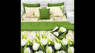 8 PCs Winter Comforter Set Tulip Green bestseller comforter winterduvet comforter saleupto70 [upl. by Parrish32]